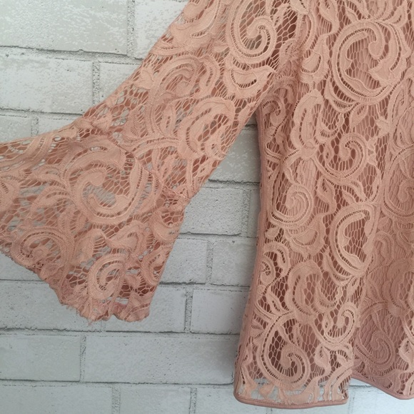 Lace Top With Bell Sleeves - Picture 5 of 7